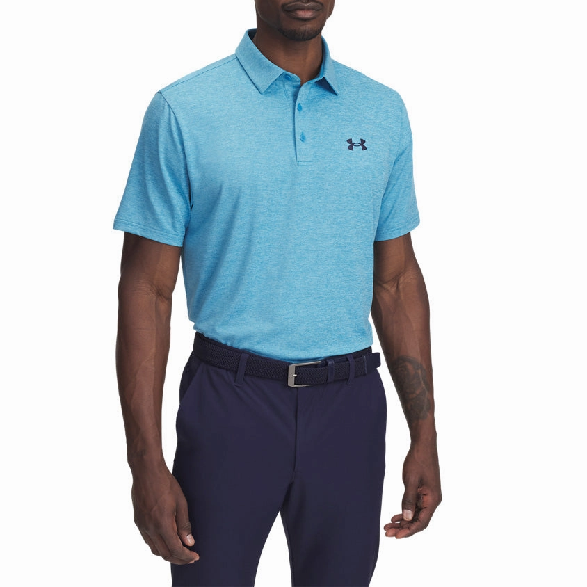 UVBlocking Fabric Tech Under Armour Playoff 3.0 Polo Golf Shirt - Blue