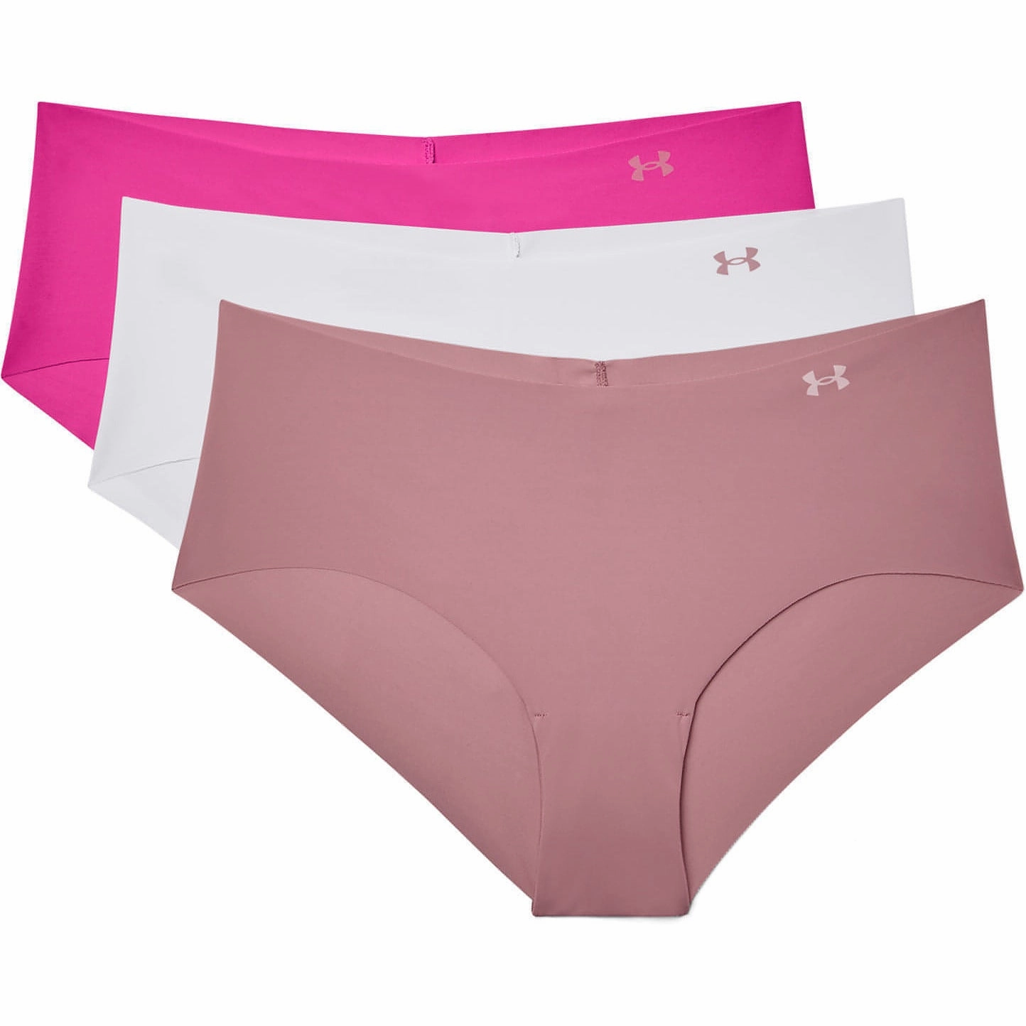 exercise Under Armour Pure Stretch (3 Pack) Womens Hipster Brief - Pink