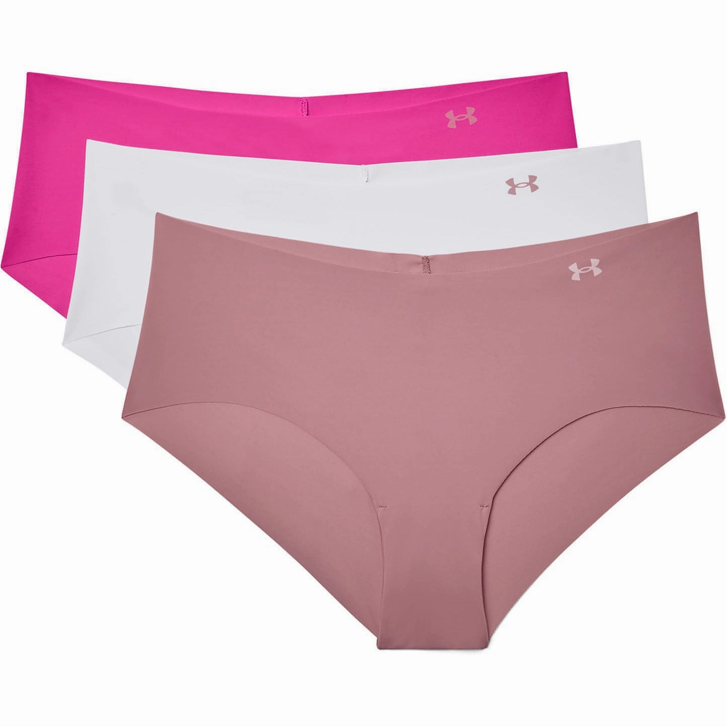 Designer Under Armour Pure Stretch (3 Pack) Womens Hipster Brief - Pink