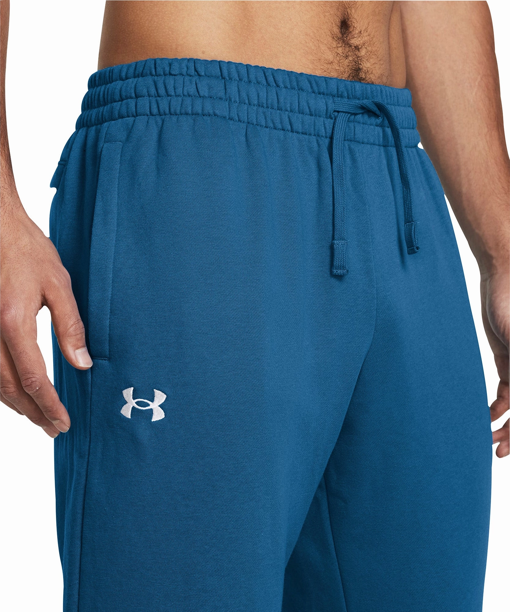 EcoFriendly Material Under Armour Rival Fleece Mens Training Joggers - Blue