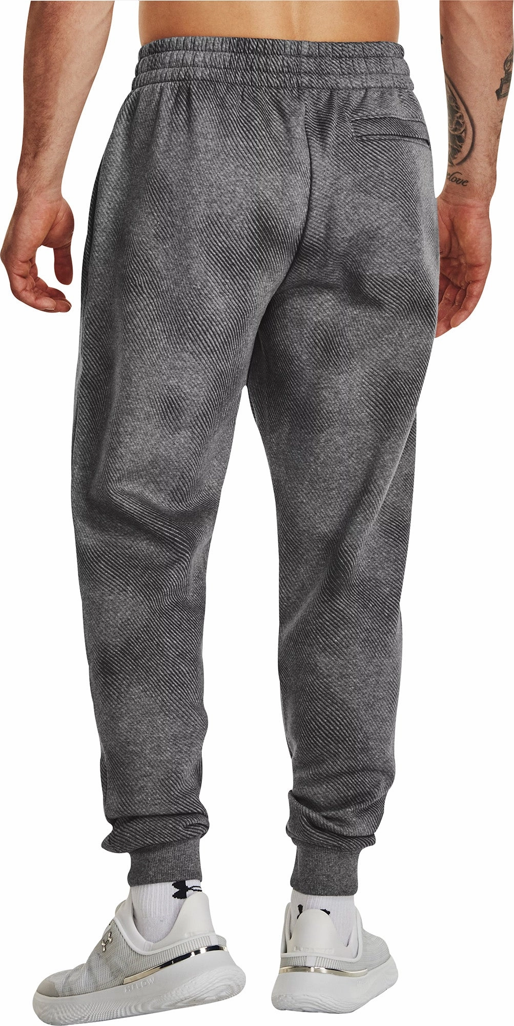 Zen Ease Hypoallergenic Fibers Under Armour Rival Fleece Printed Mens Training Joggers - Grey
