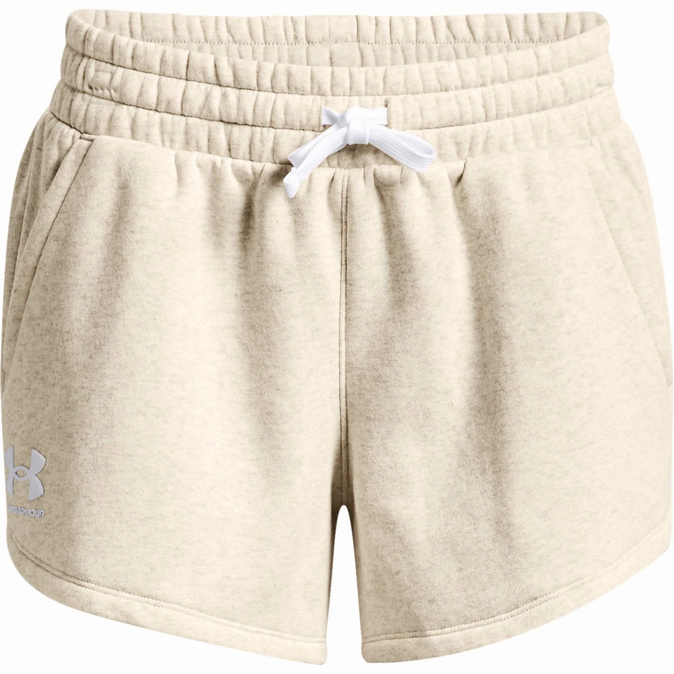 Under Armour Rival Fleece Womens Training Shorts - Beige Gentle Breeze