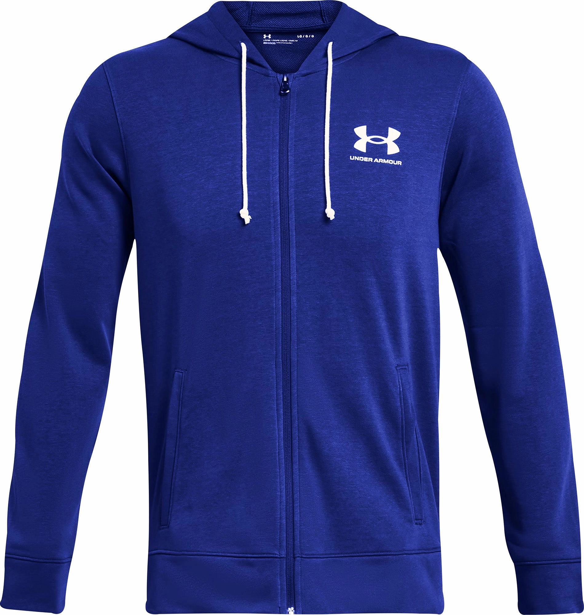 Lake Mood Under Armour Rival Terry Full Zip Mens Training Hoody - Blue