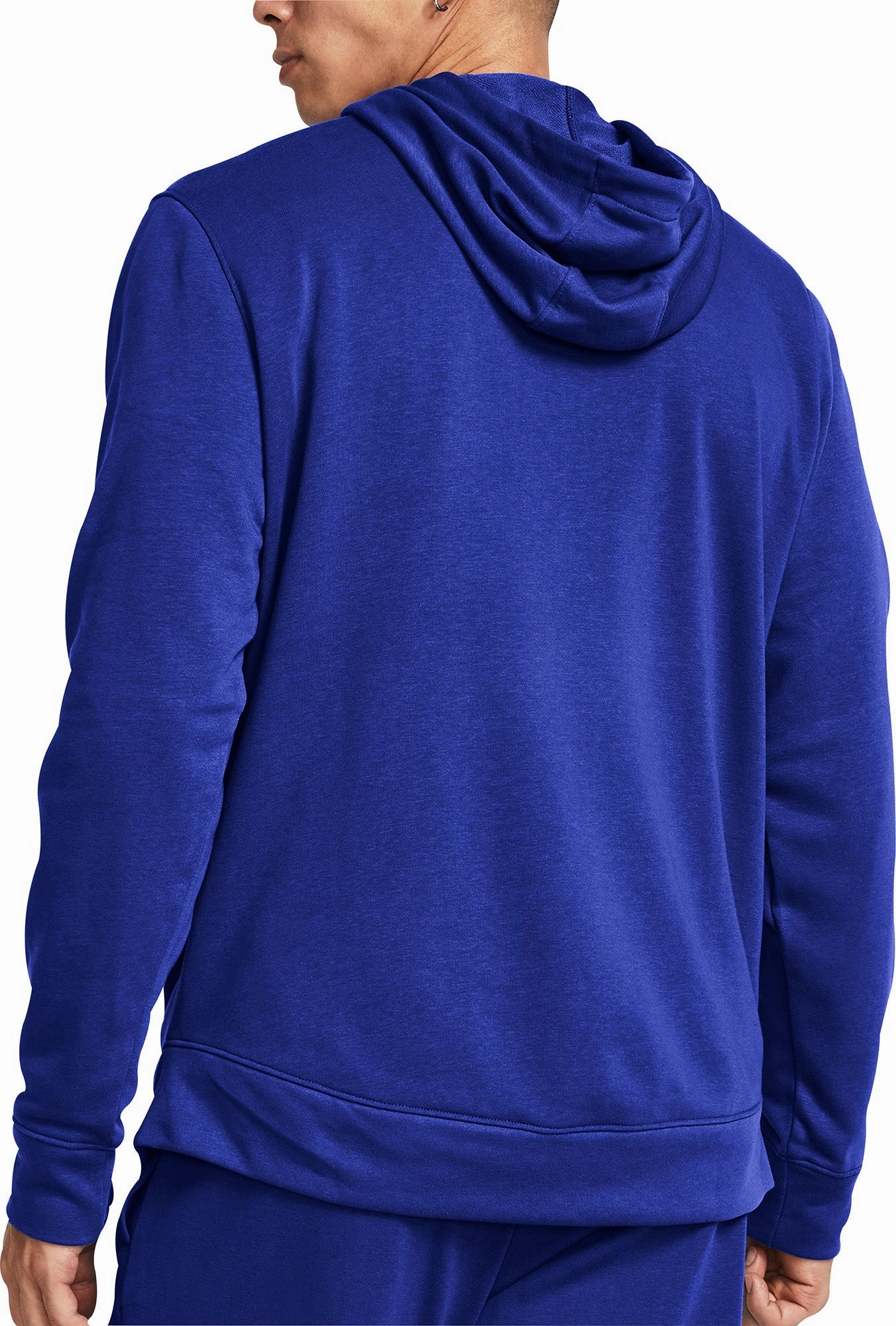Under Armour Rival Terry Full Zip Mens Training Hoody - Blue Energy Mood Pure Core