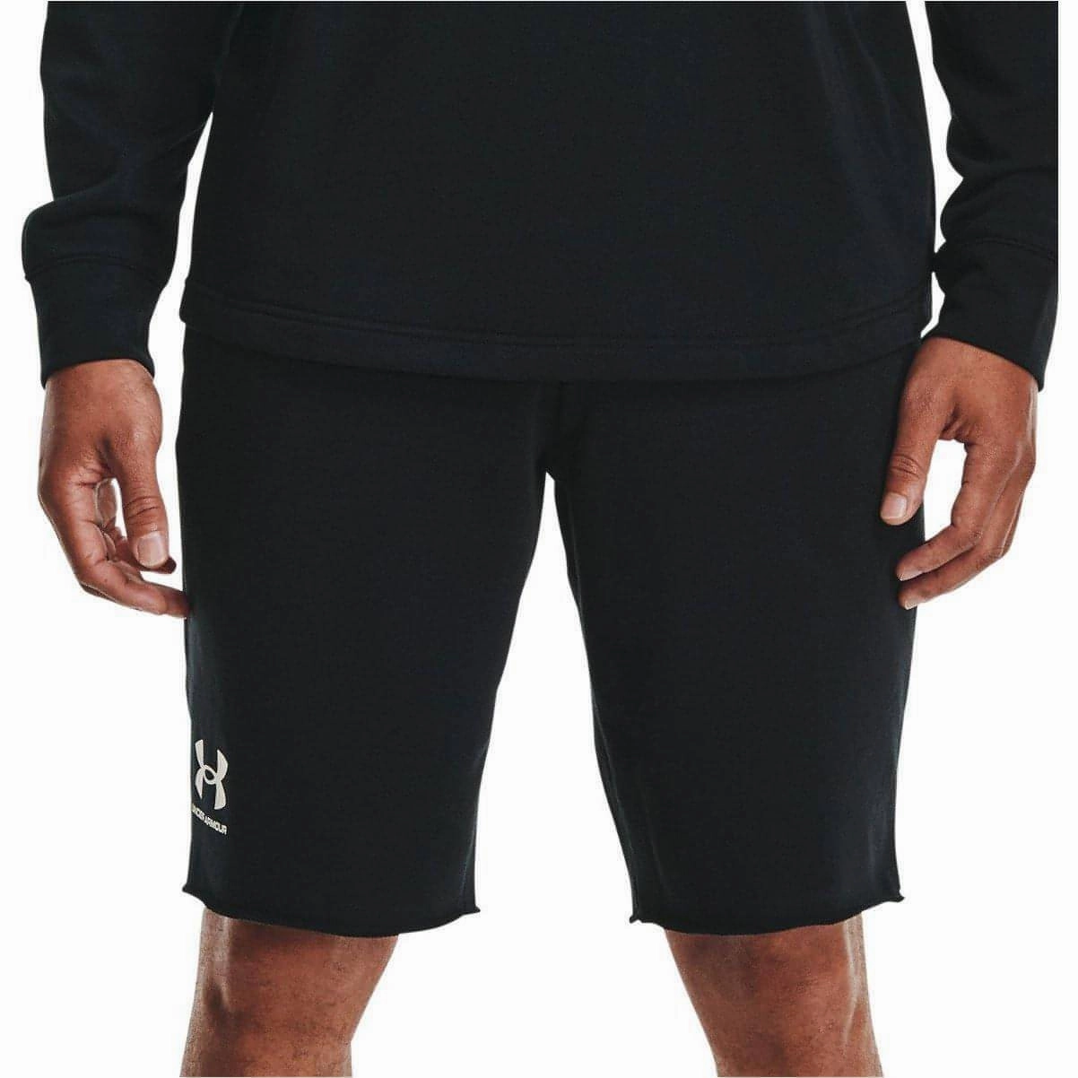 Under Armour Rival Terry Mens Training Shorts - Black AllSeasonWear
