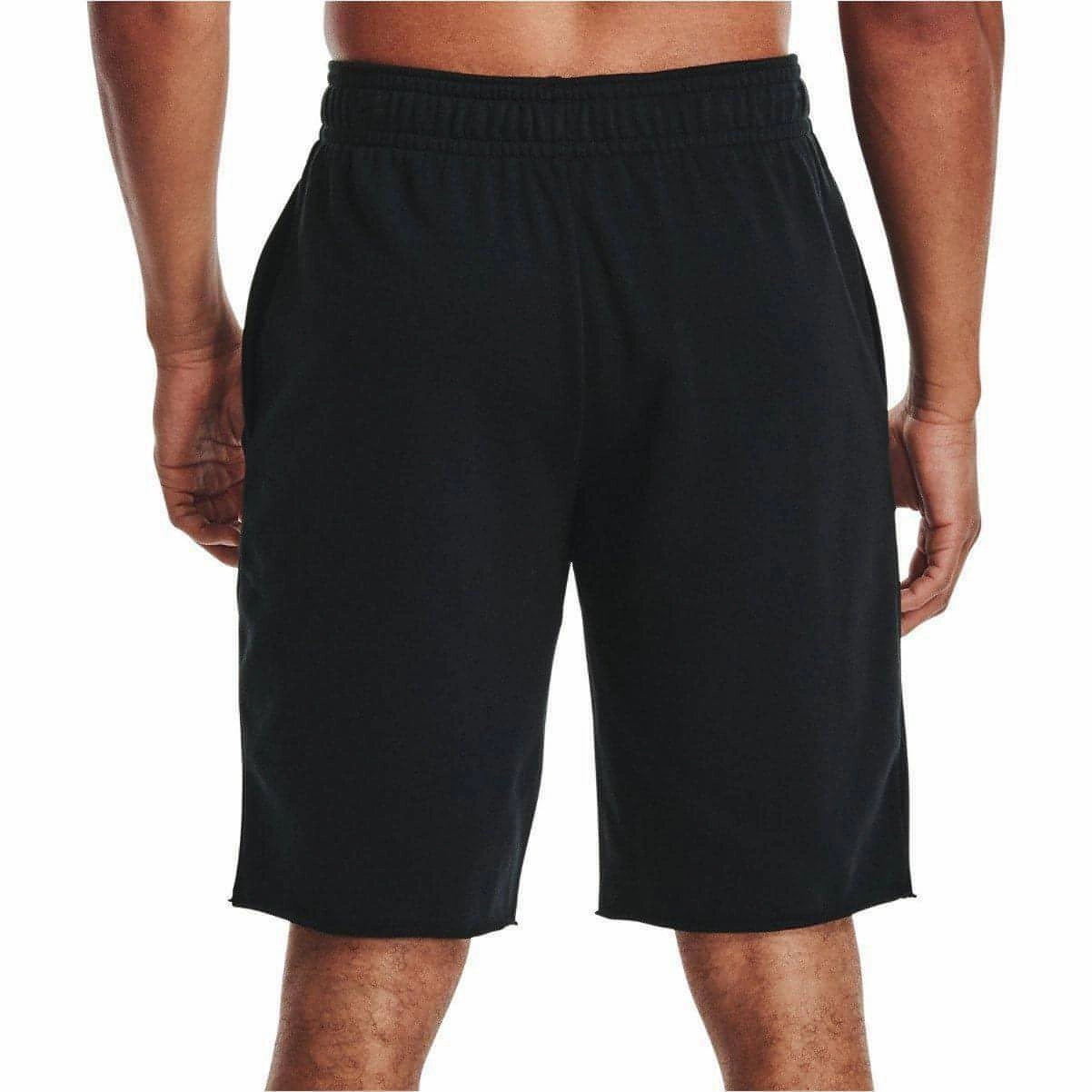 Under Armour Rival Terry Mens Training Shorts - Black Tulle Soul FlexibleCuff