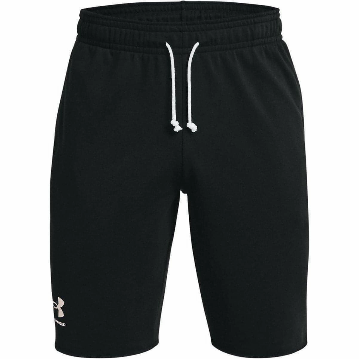 Under Armour Rival Terry Mens Training Shorts - Black Hotel Style