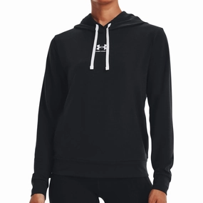 AntiOdor Fabric Under Armour Rival Terry Womens Hoody - Black