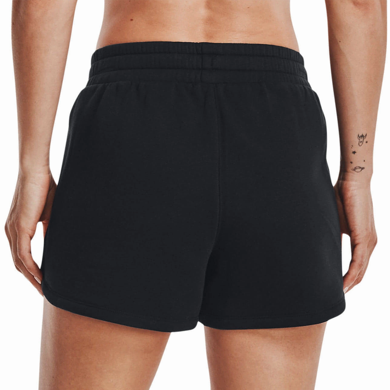 Under Armour Rival Womens Fleece Shorts - Black ReinforcedKnees