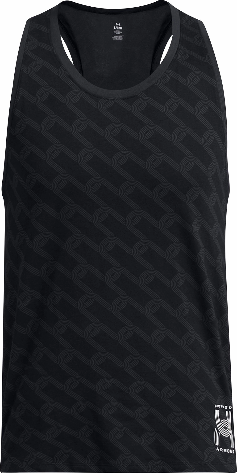Under Armour Run Anywhere Mens Running Vest - Black Double Layered Design