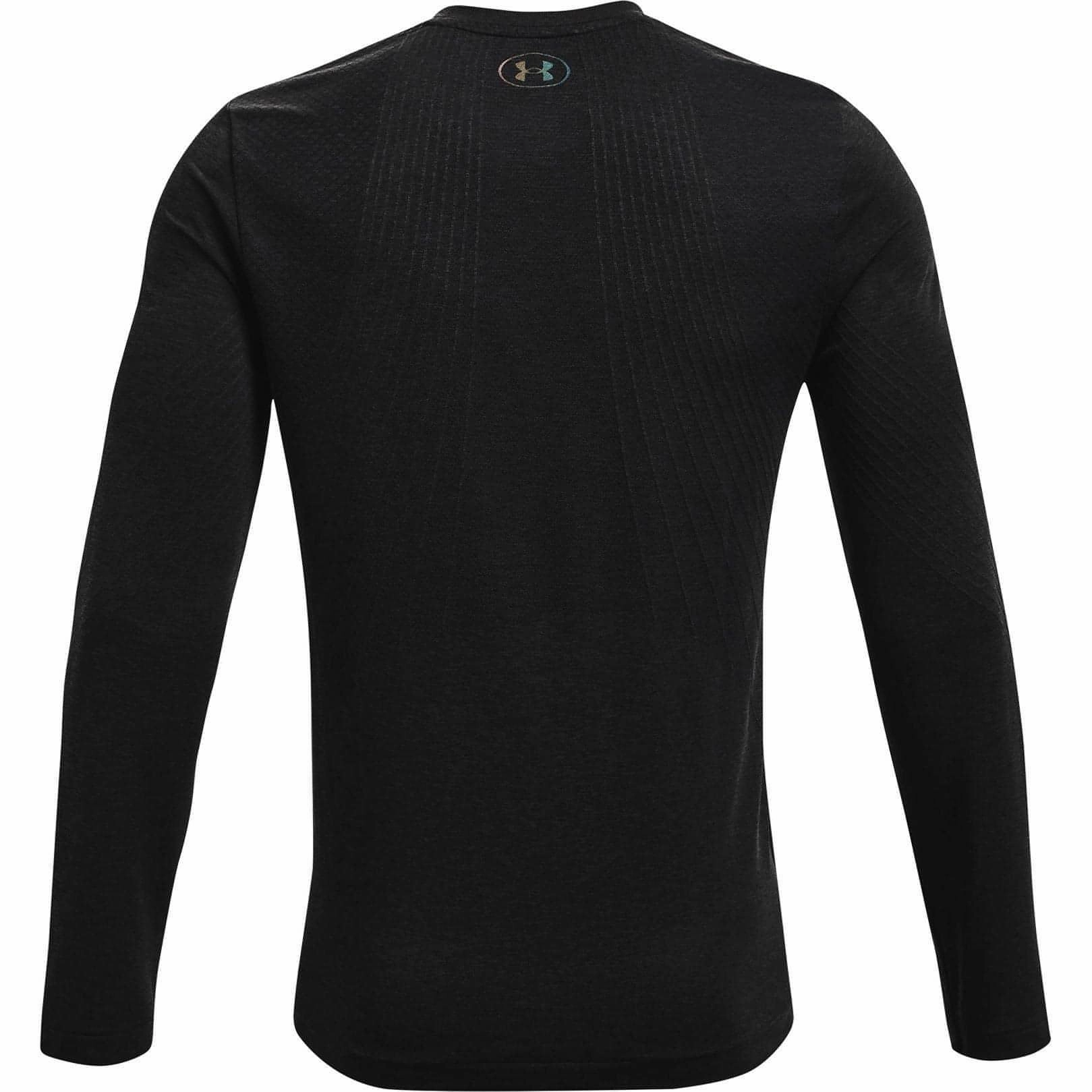 Handmade Fit Breathable knit Under Armour Rush Seamless Long Sleeve Mens Training Top - Black