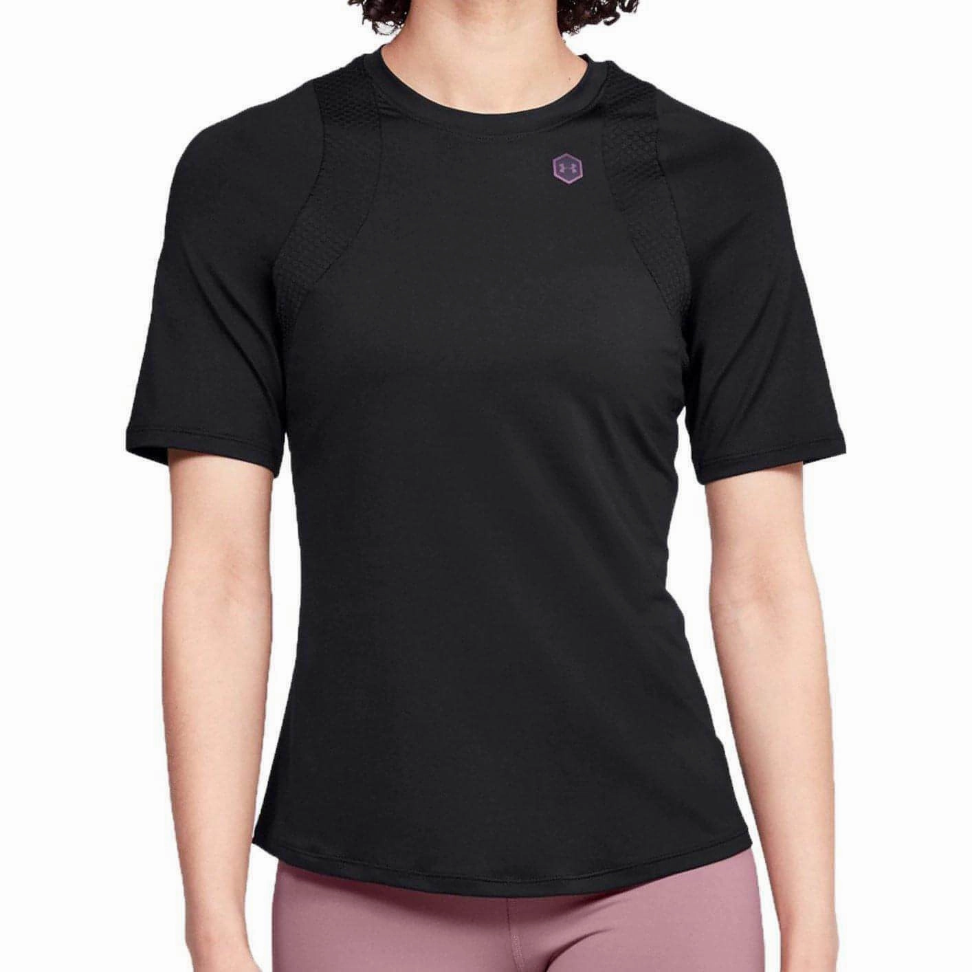 Strong Denim Sustainable Manufacturing Under Armour Rush Short Sleeve Womens Training Top - Black