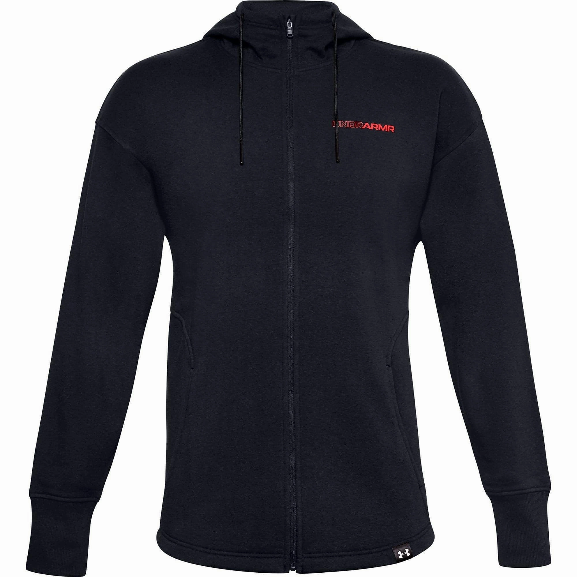 Beach Fit Under Armour S5 Fleece Full Zip Mens Training Hoody - Black