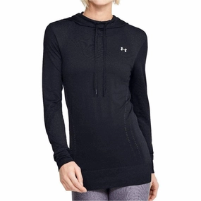 StaticResistantTextile Under Armour Seamless Womens Training Hoody - Black