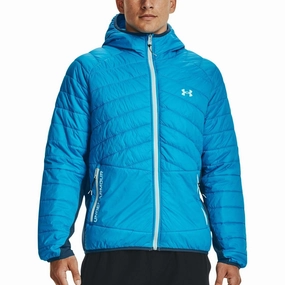 Under Armour Storm ColdGear Reactor Active Mens Hybrid Jacket - Blue Protective Padding cruelty - free