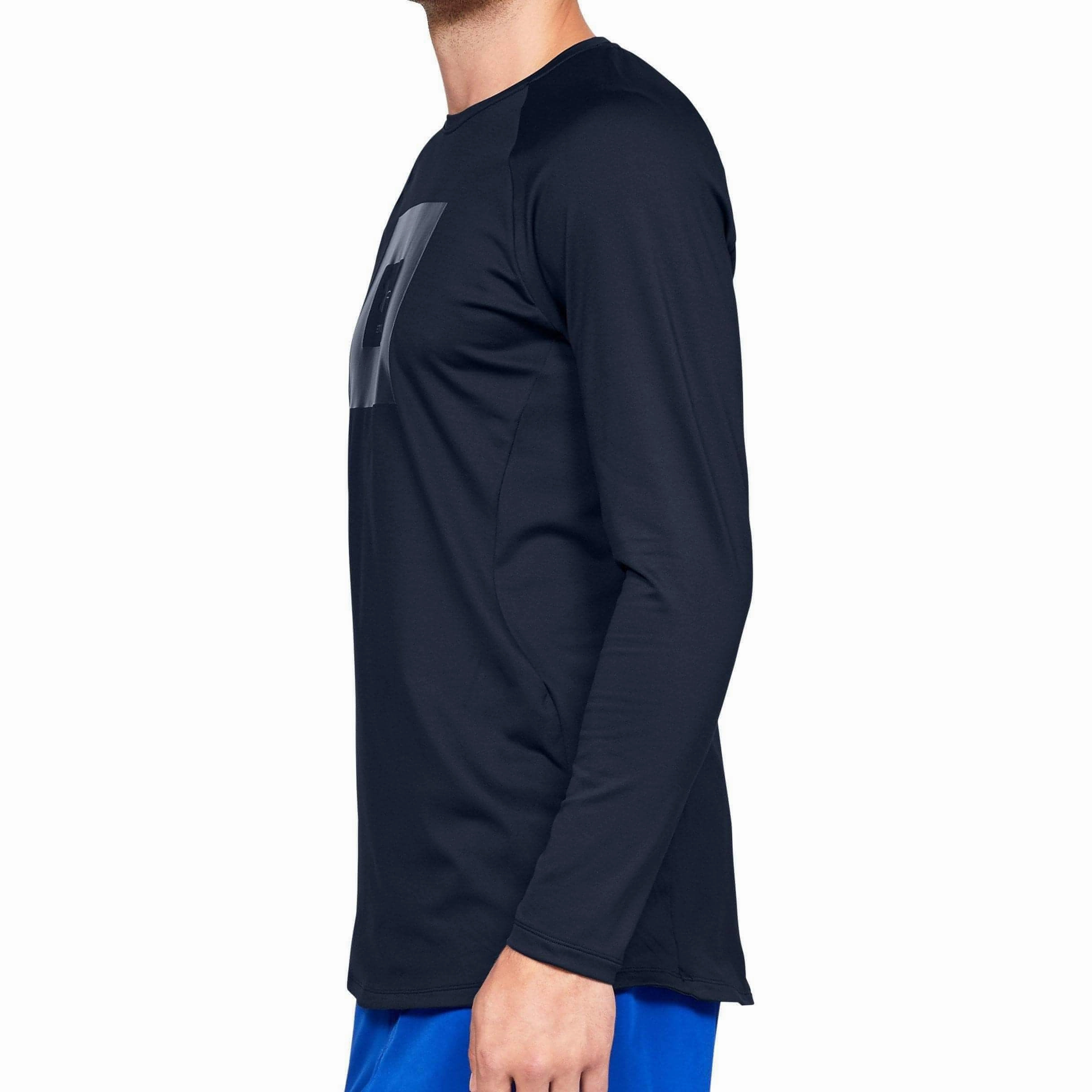 hypoallergenic material Summer Glow Under Armour Storm Cyclone Long Sleeve Mens Training Top - Navy