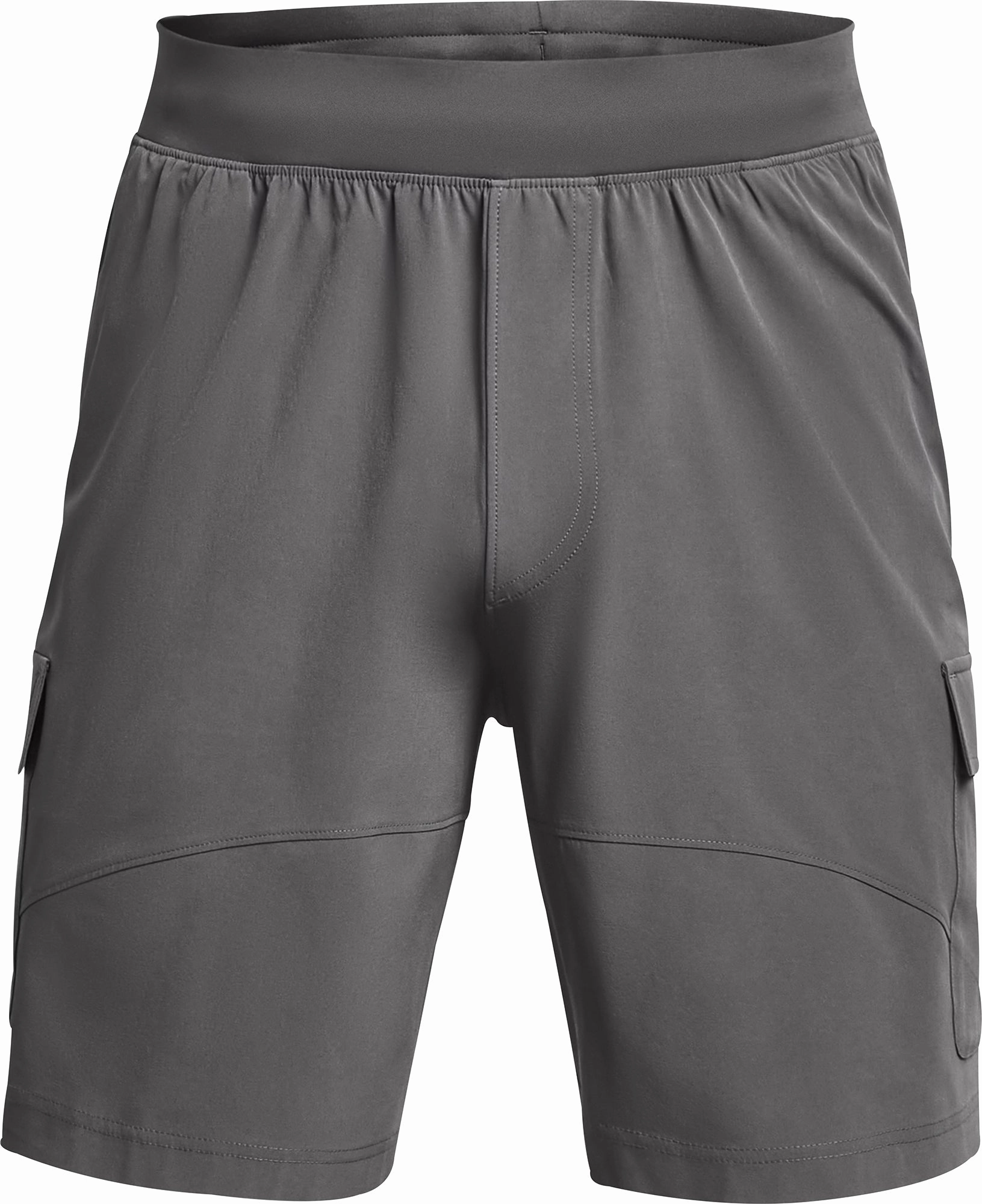 Classic Glow Saga Fit Under Armour Stretch Woven Cargo Mens Training Shorts - Grey