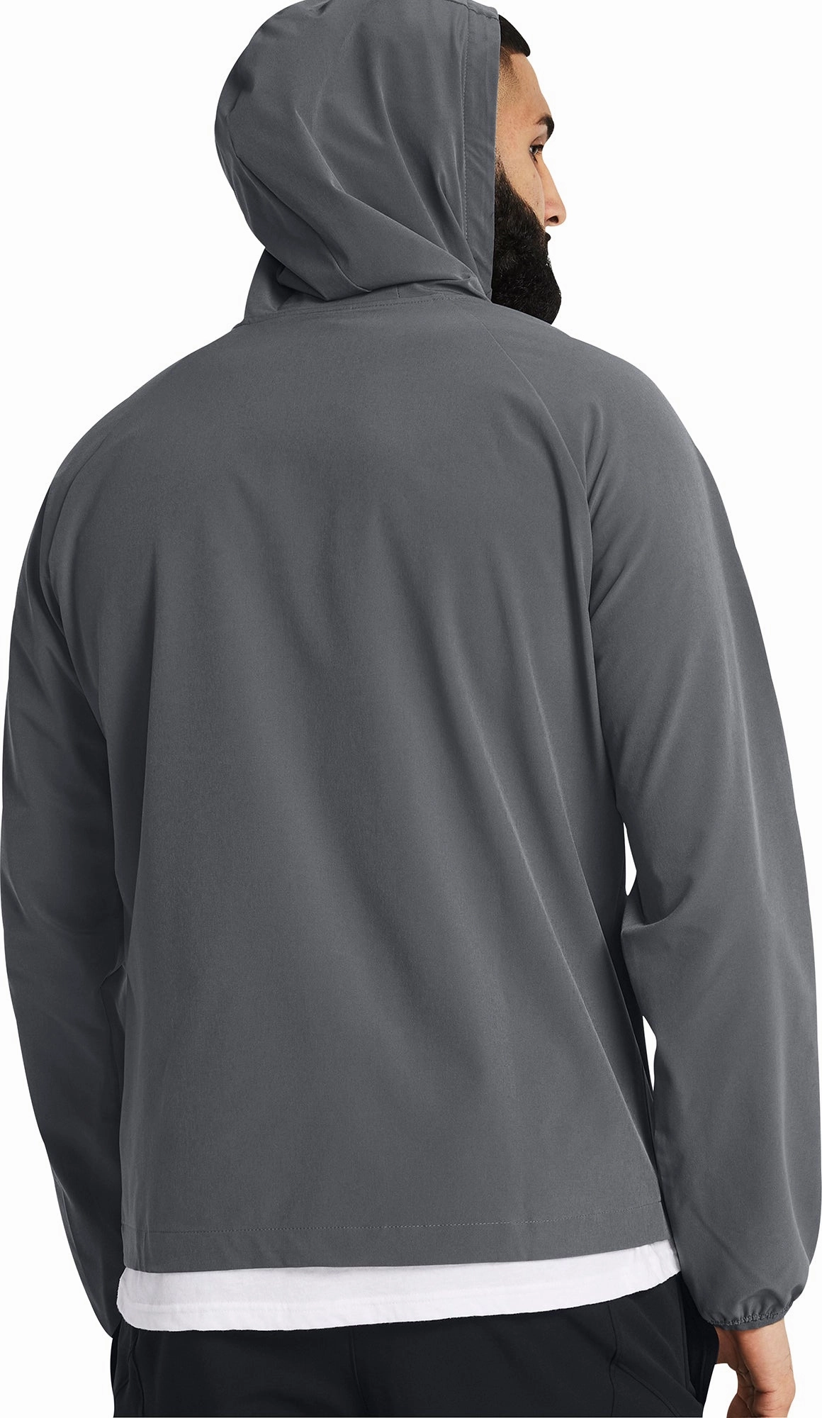 Formula Under Armour Stretch Woven Windbreaker Mens Running Jacket - Grey