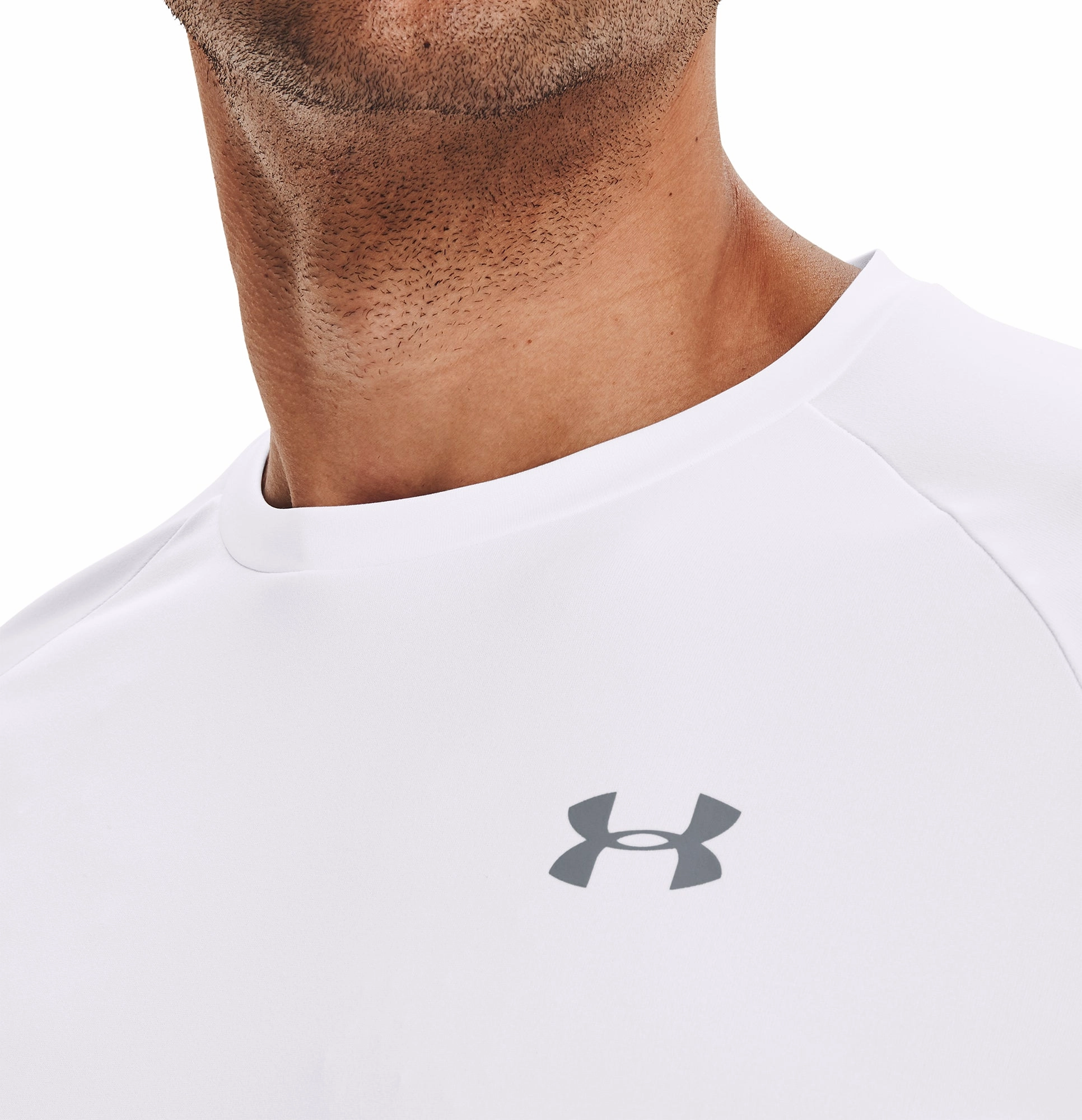 Under Armour Tech 2.0 Short Sleeve Mens Training Top - White FrictionReducing Lining AntiStatic Material