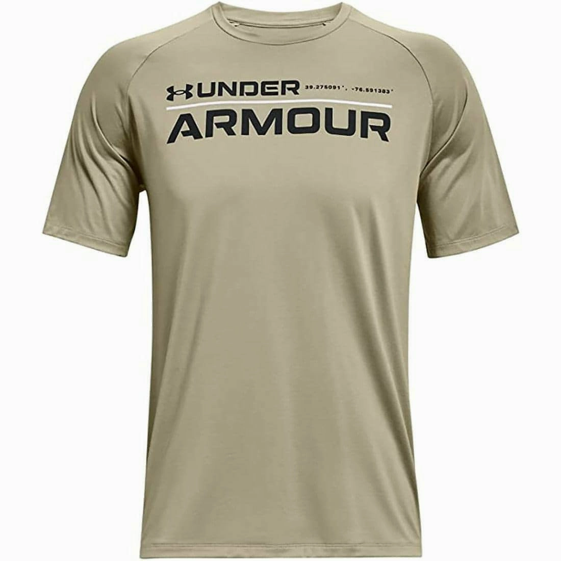 Under Armour Tech 2.0 Wordmark Short Sleeve Mens Training Top - Grey Thick Fiber