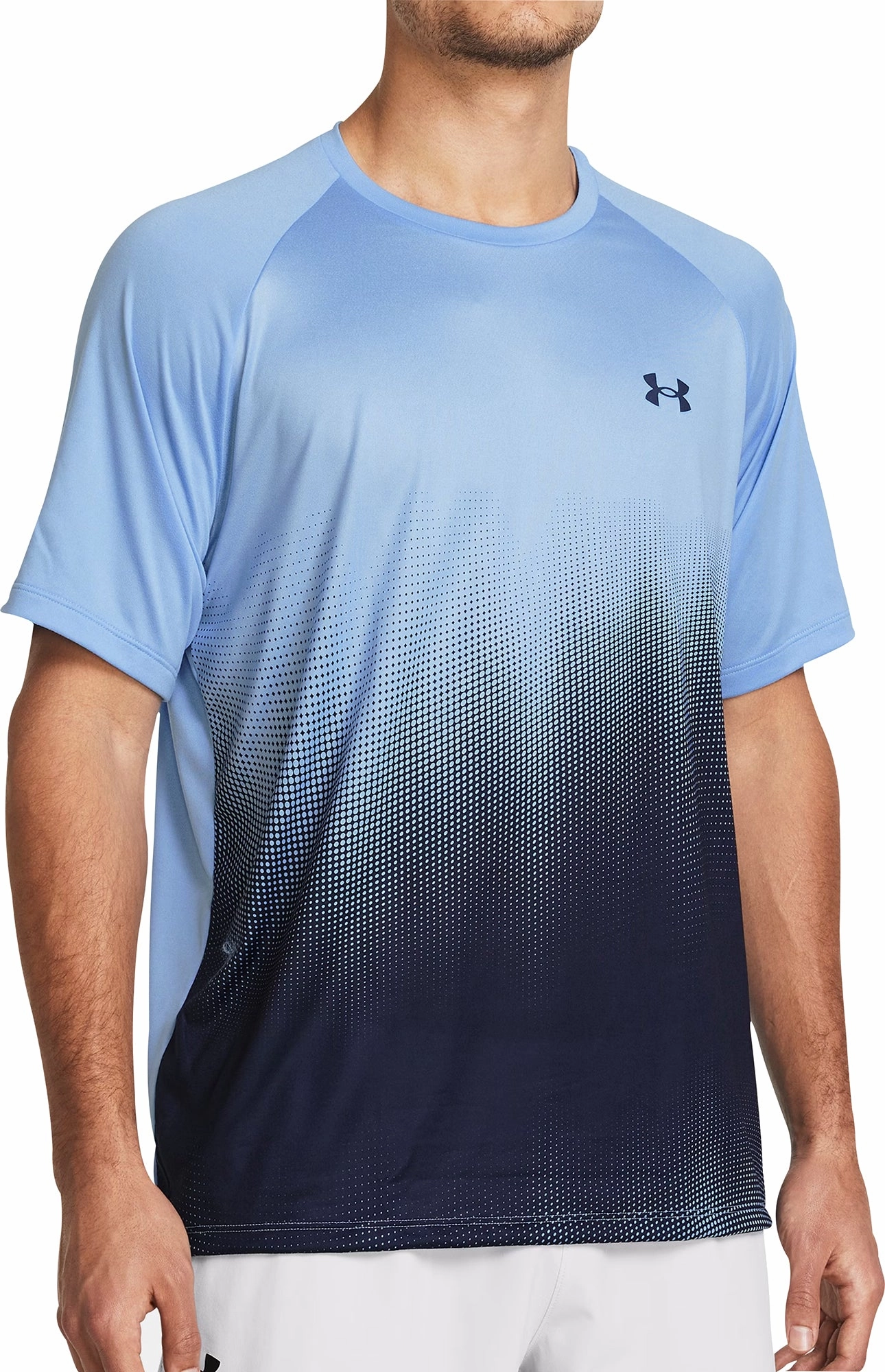 Under Armour Tech Fade Short Sleeve Mens Training Top - Blue Hero Glow Wonder Fit