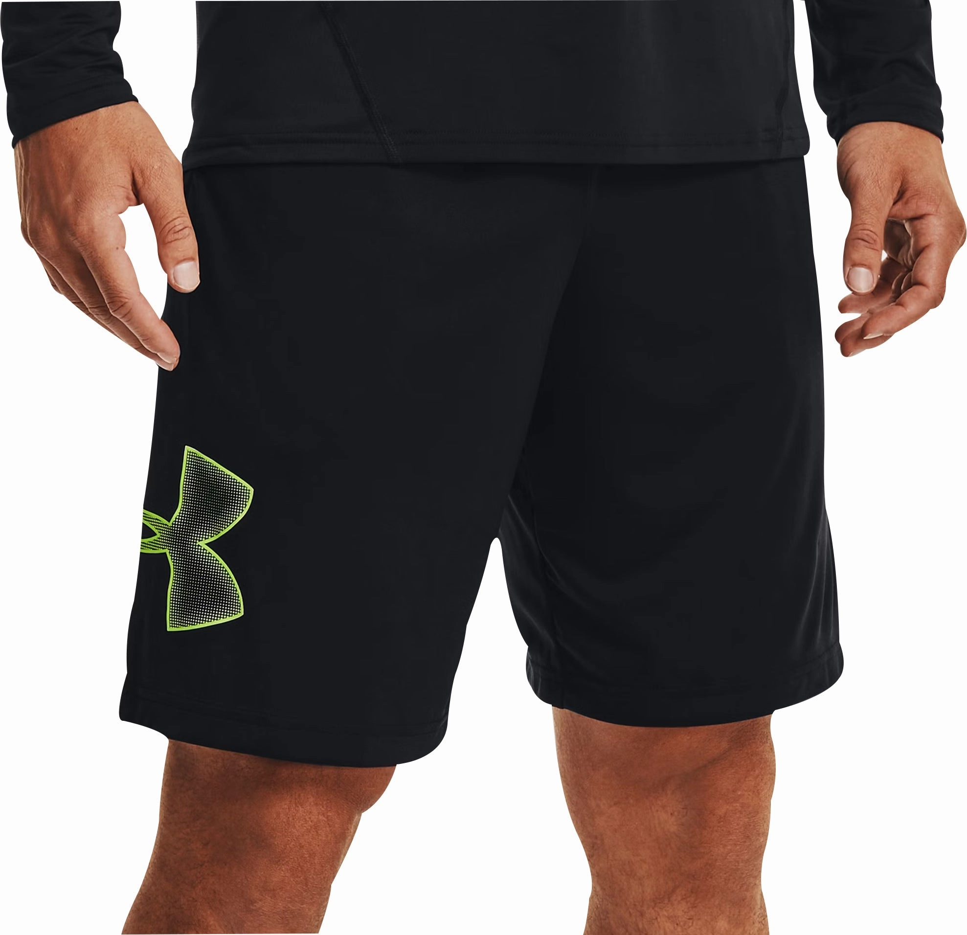 Durable Reinforcements Ski Core Under Armour Tech Graphic Mens Training Shorts - Black