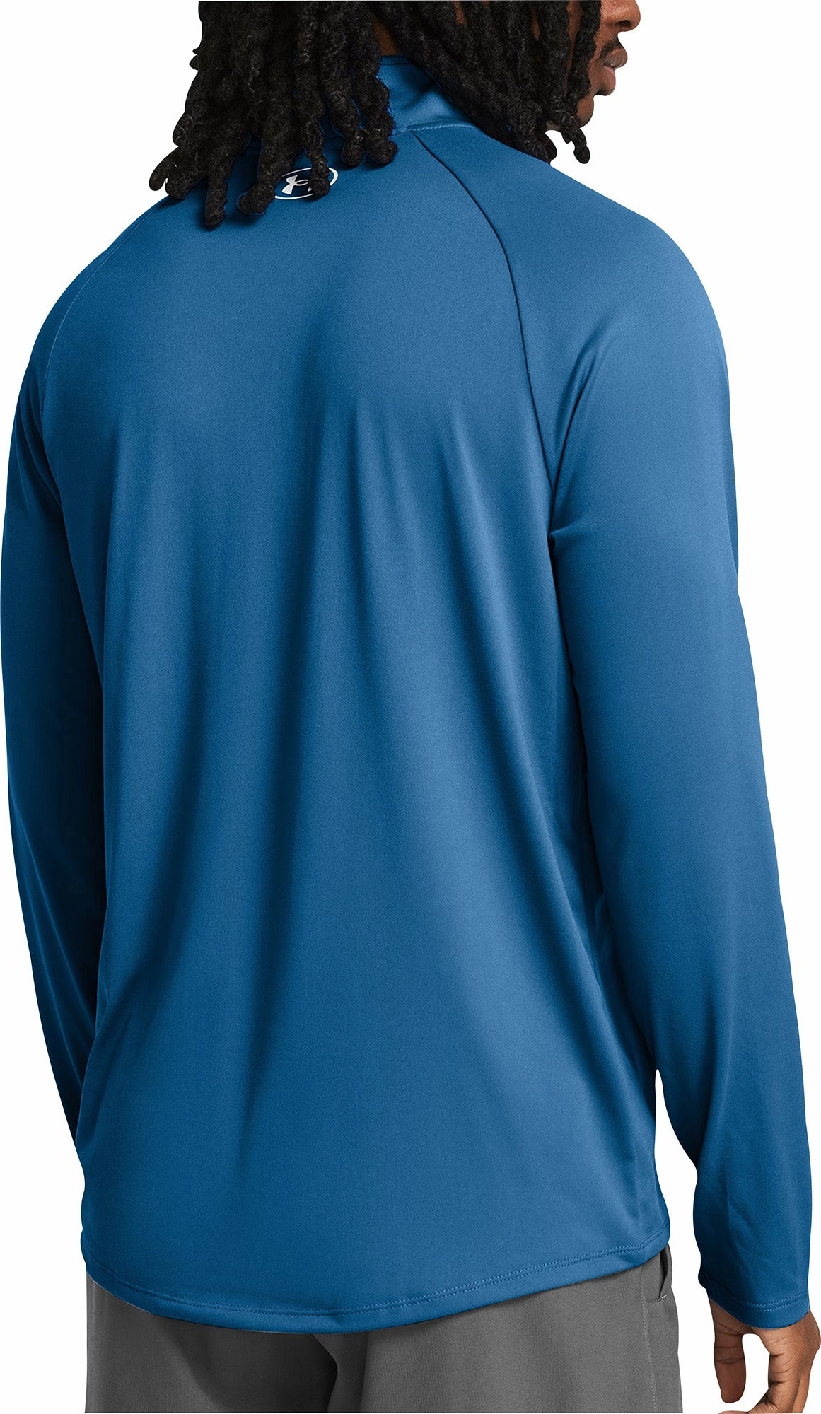 AdaptiveFit SoftTouchFinish Under Armour Tech Half Zip Long Sleeve Mens Training Top - Blue