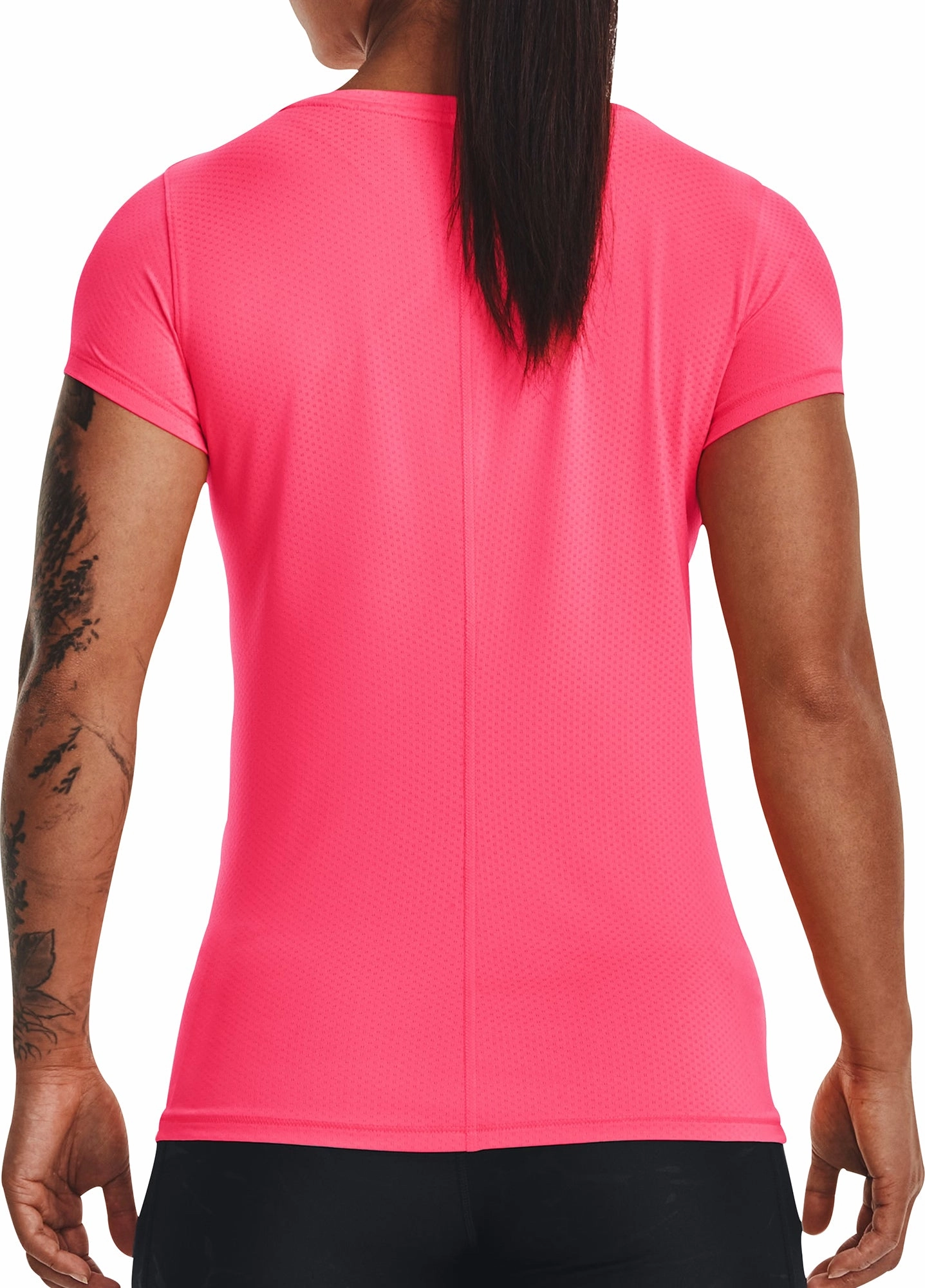 Under Armour Tech Mesh Short Sleeve Womens Running Top - Pink Casual Choice Wear windproof