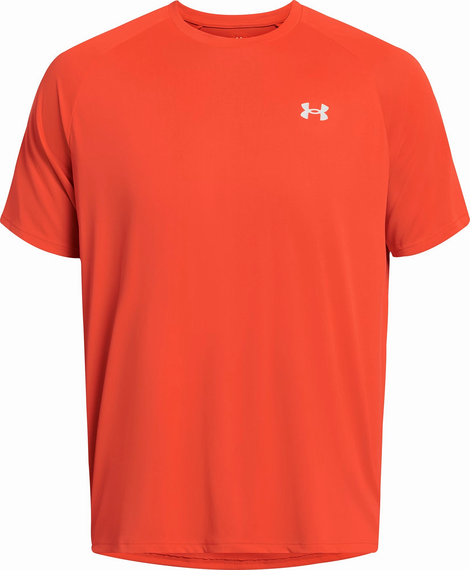 Running Gear Under Armour Tech Reflective Short Sleeve Mens Running Top - Orange