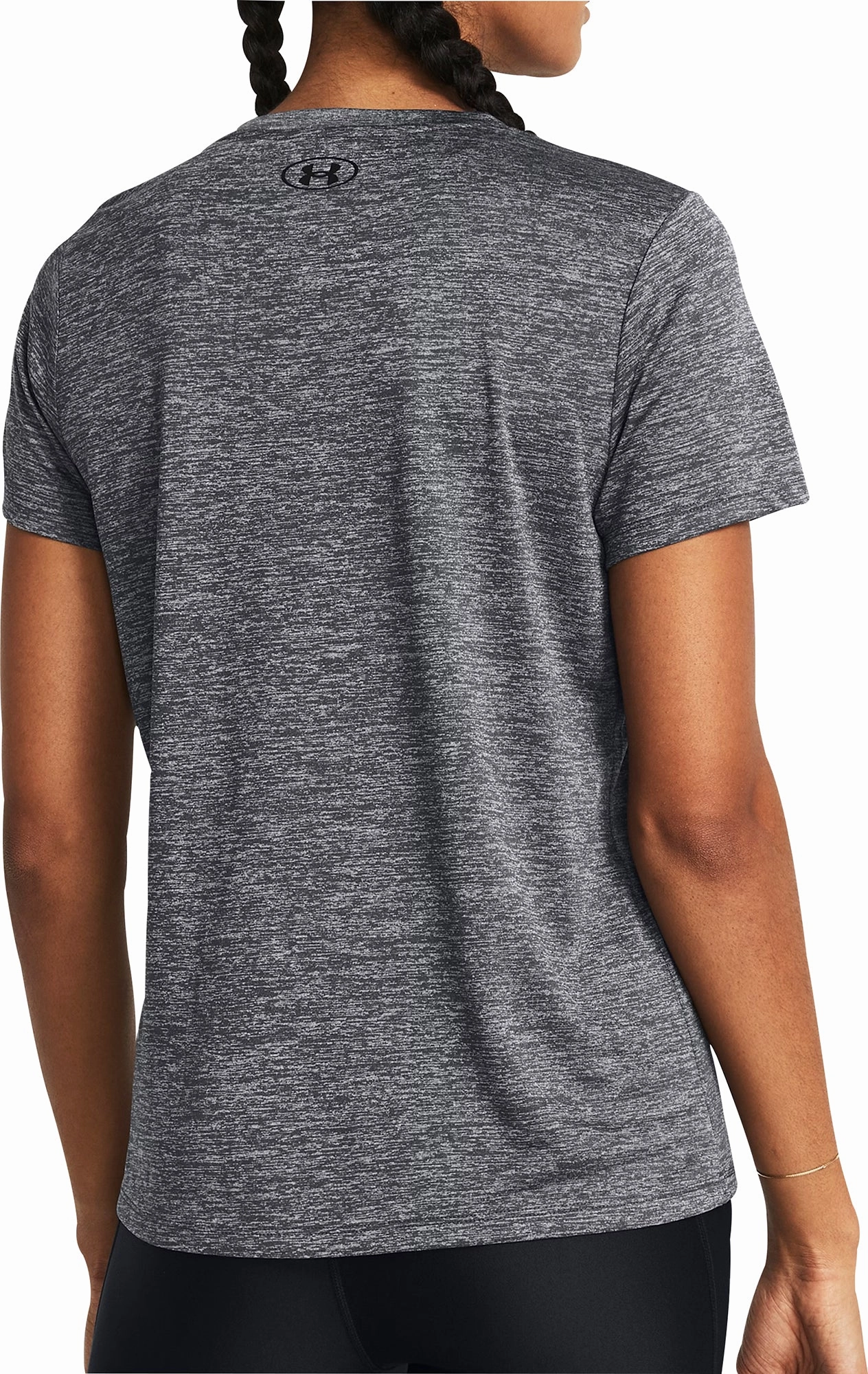 Sustain Glow Under Armour Tech Twist Short Sleeve Womens Training Top - Grey