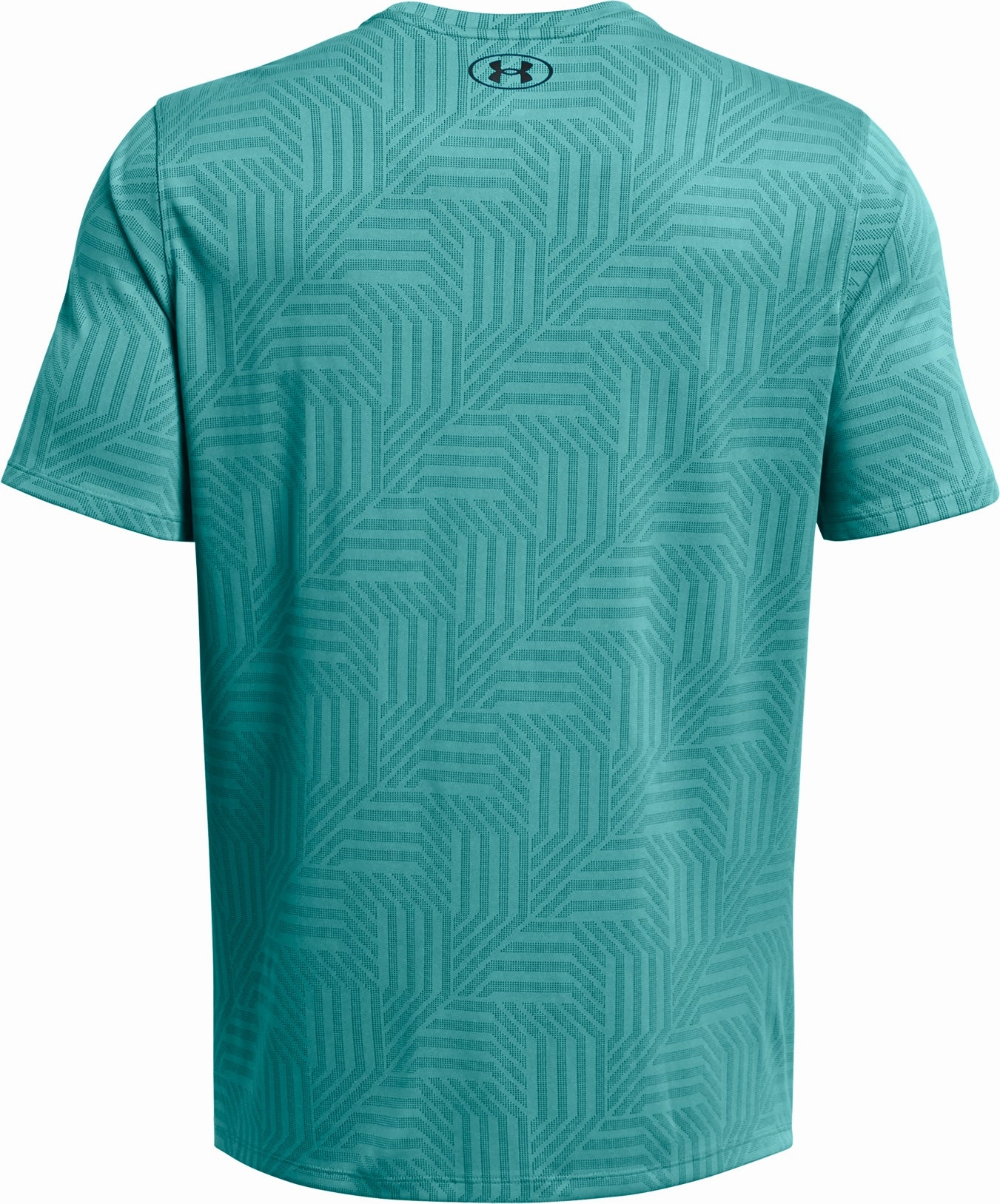 Under Armour Tech Vent Geotessa Short Sleeve Mens Training Top - Green Star Fit