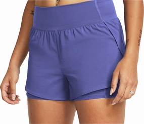 Evening Wear Under Armour Vanish 2 In 1 Womens Running Shorts - Purple