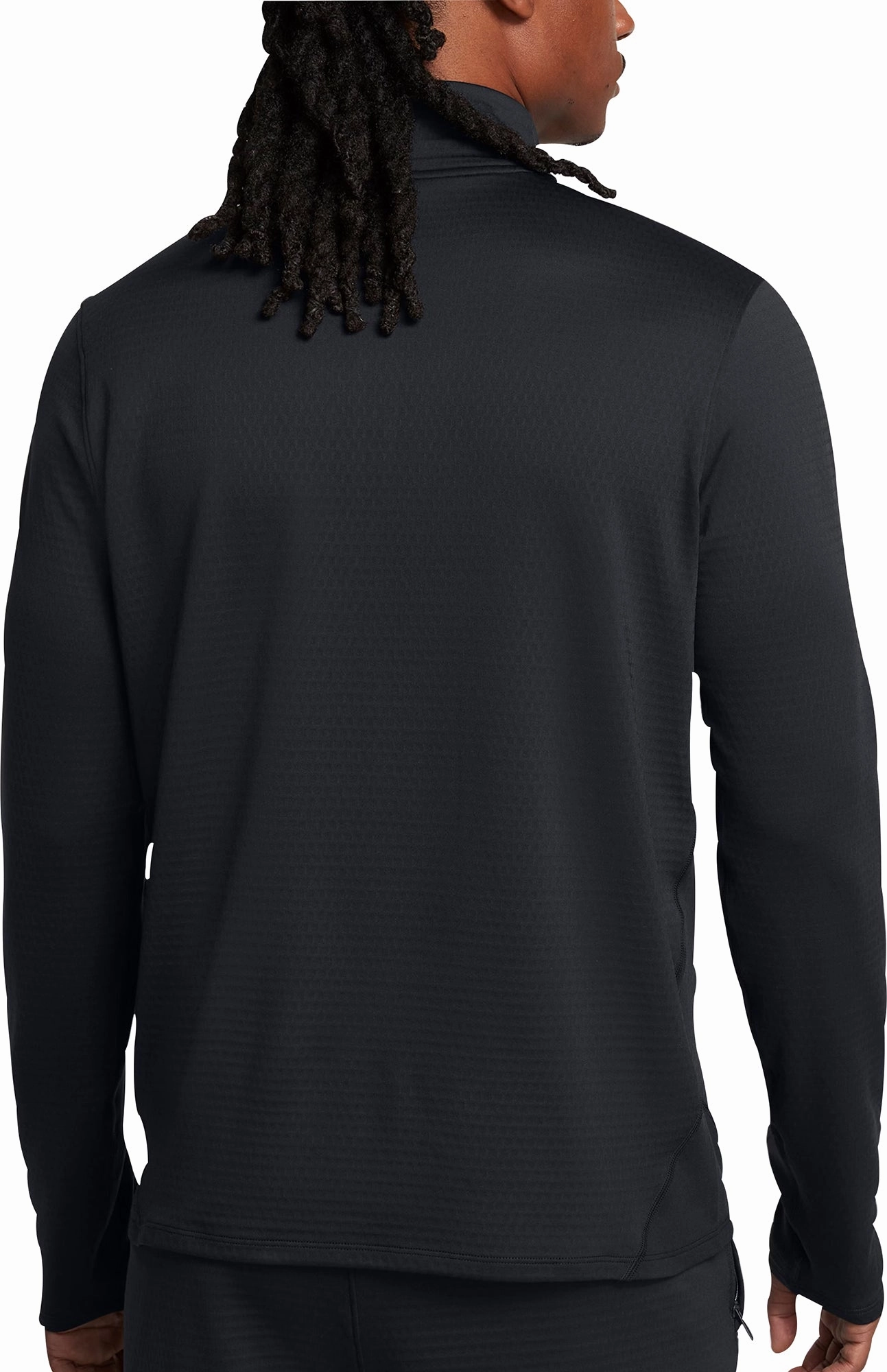 Under Armour Vanish Cold Weather Half Zip Long Sleeve Mens Running Top - Black Patterned