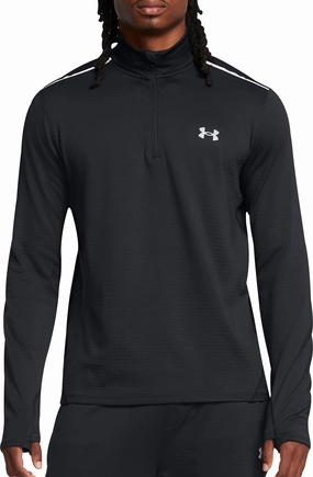Under Armour Vanish Cold Weather Half Zip Long Sleeve Mens Running Top - Black Custom made