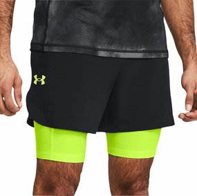 mesh ventilation Under Armour Vanish Elite 2 In 1 Mens Running Shorts - Black