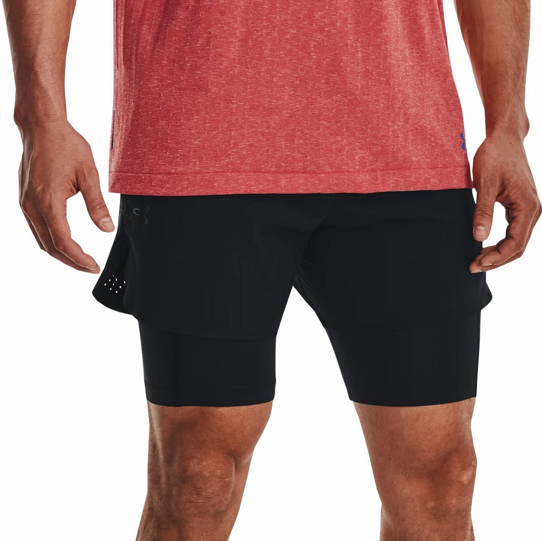 Under Armour Vanish Elite 2 In 1 Mens Running Shorts - Black fresh start