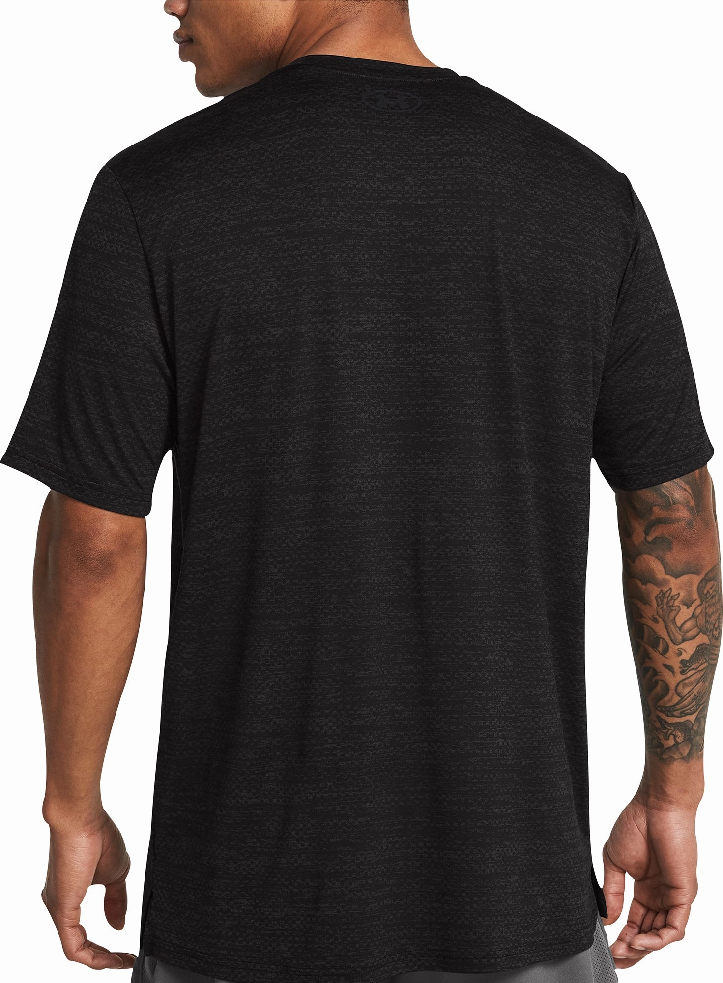 Shoot Mood Stone Glow Under Armour Vanish Energy Printed Short Sleeve Mens Training Top - Black