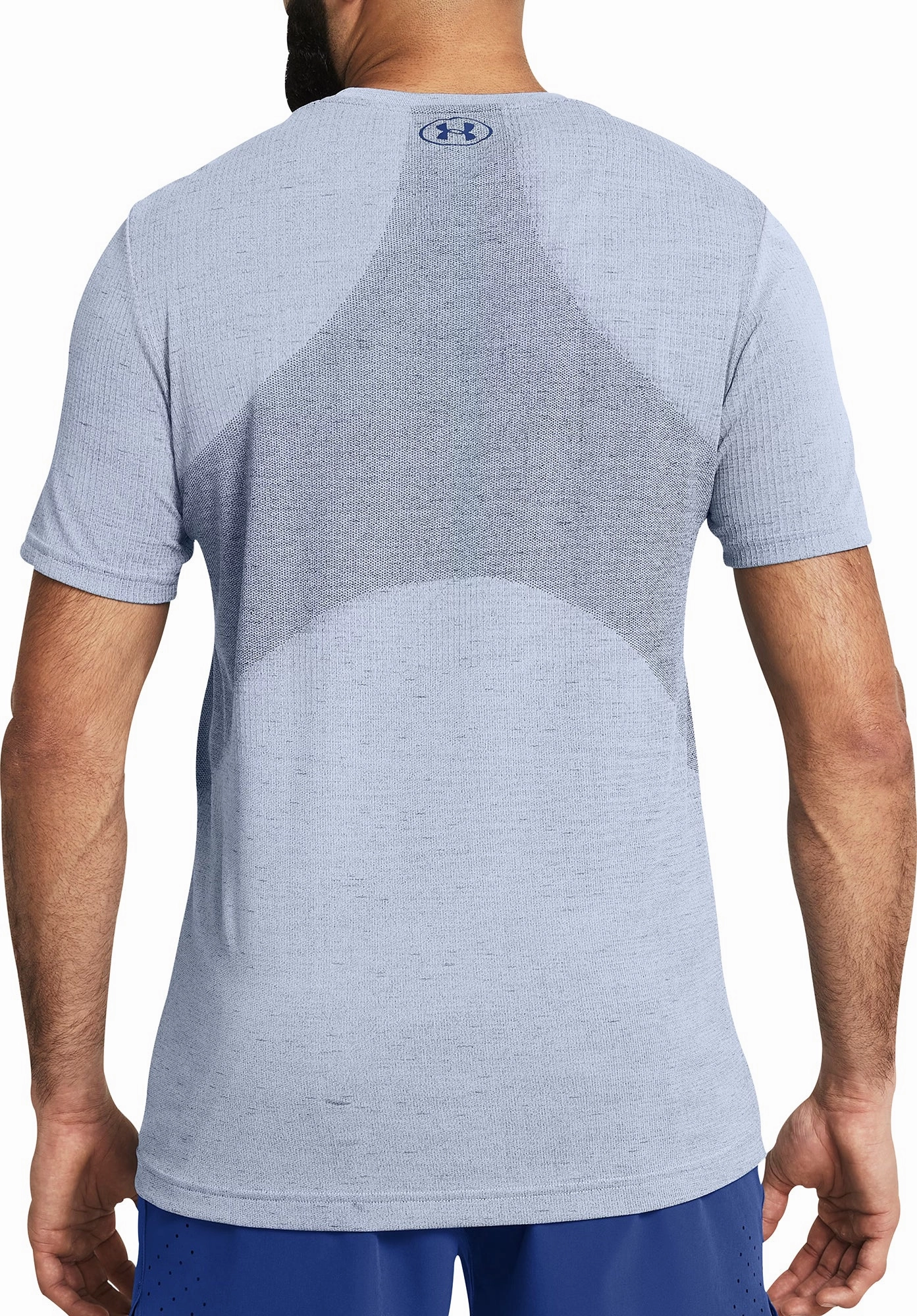 Under Armour Vanish Seamless Short Sleeve Mens Training Top - Blue Fine Weave PressureRelief Seams