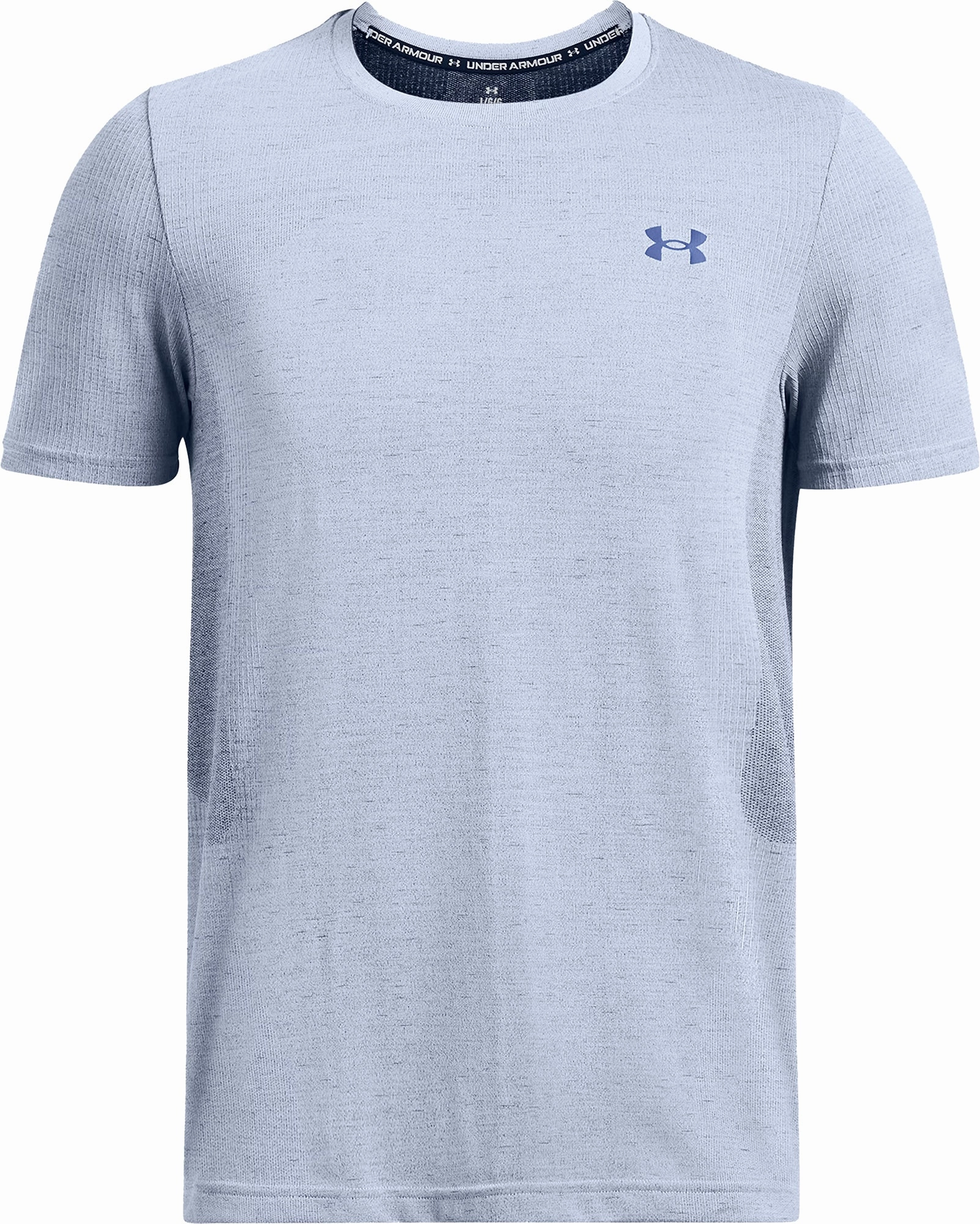 Smooth Yarn Under Armour Vanish Seamless Short Sleeve Mens Training Top - Blue