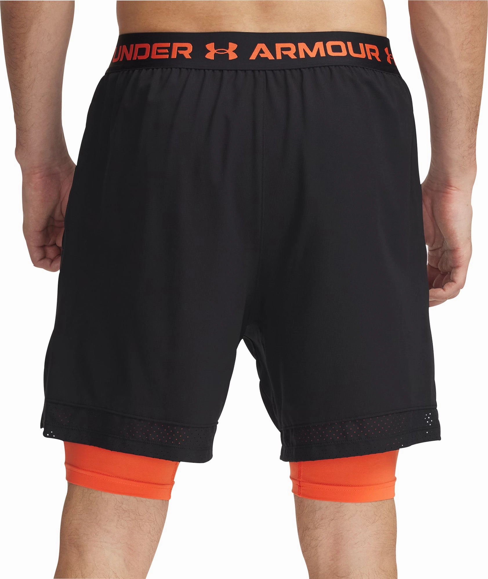Under Armour Vanish Woven 2 In 1 Mens Training Shorts - Black Functional Fit Smart Wear