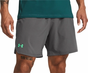 Under Armour Vanish Woven 6 Inch Mens Training Shorts - Grey DoubleLayered Fabric Snow Core