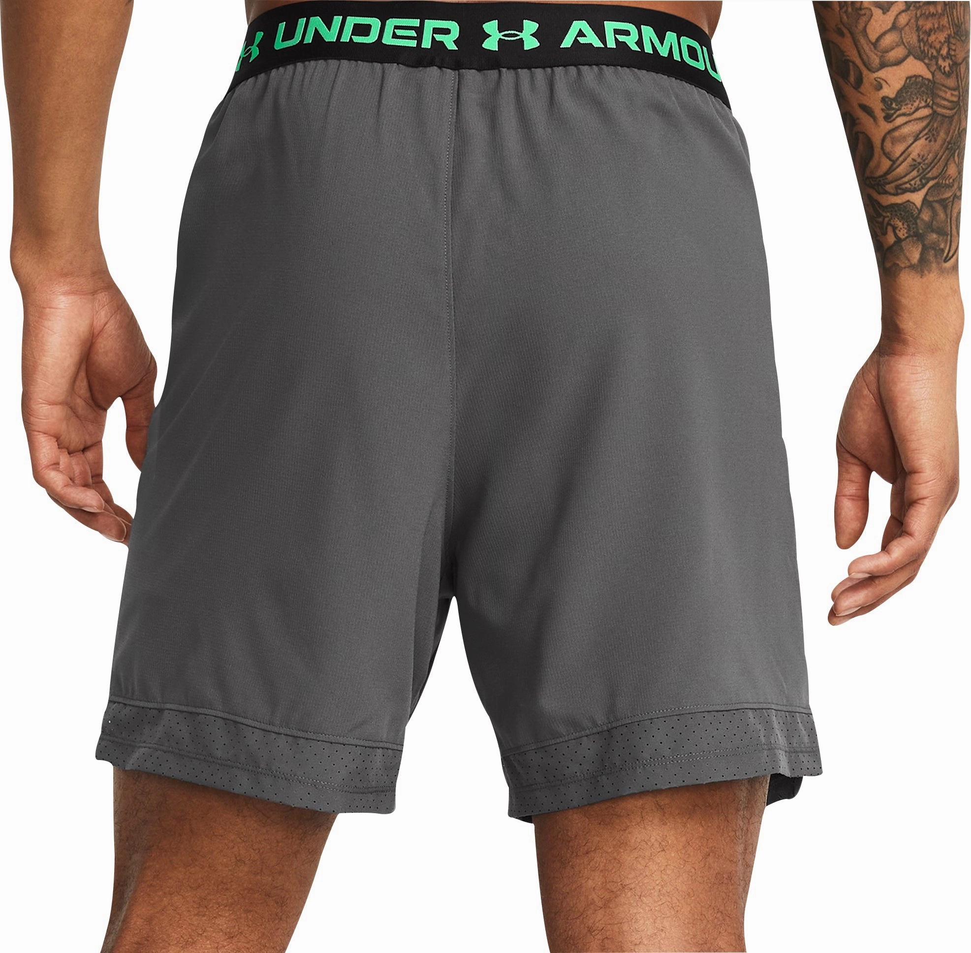 Under Armour Vanish Woven 6 Inch Mens Training Shorts - Grey Stretch Ease QuickAccess Pockets