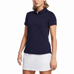 SlimFit Design Breathable knit Under Armour Women's Playoff Golf Polo Shirt - Navy