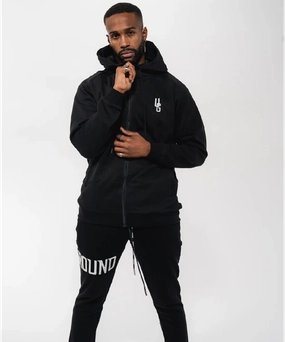 Team Edge Royal Charm UNDRGROUND 3D Embroidered Zip Up Hoodie (Black)