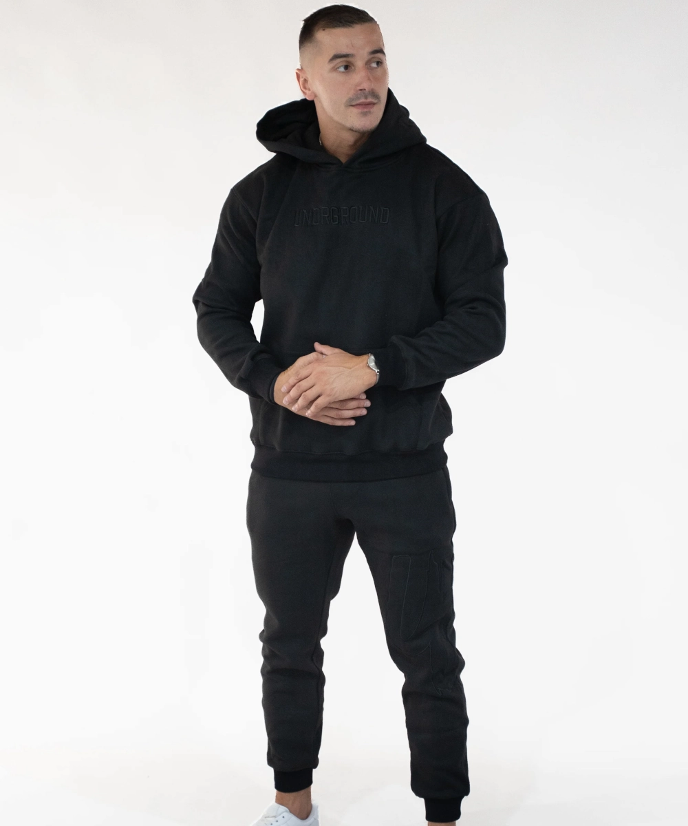 UNDRGROUND ??Moving In Silence?? Hoodie (Black) NoSlipGrip