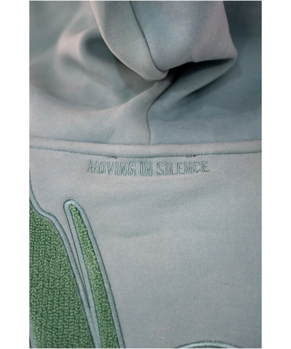Charm Core Hot Core UNDRGROUND ??Moving In Silence?? Hoodie (Steel Blue)