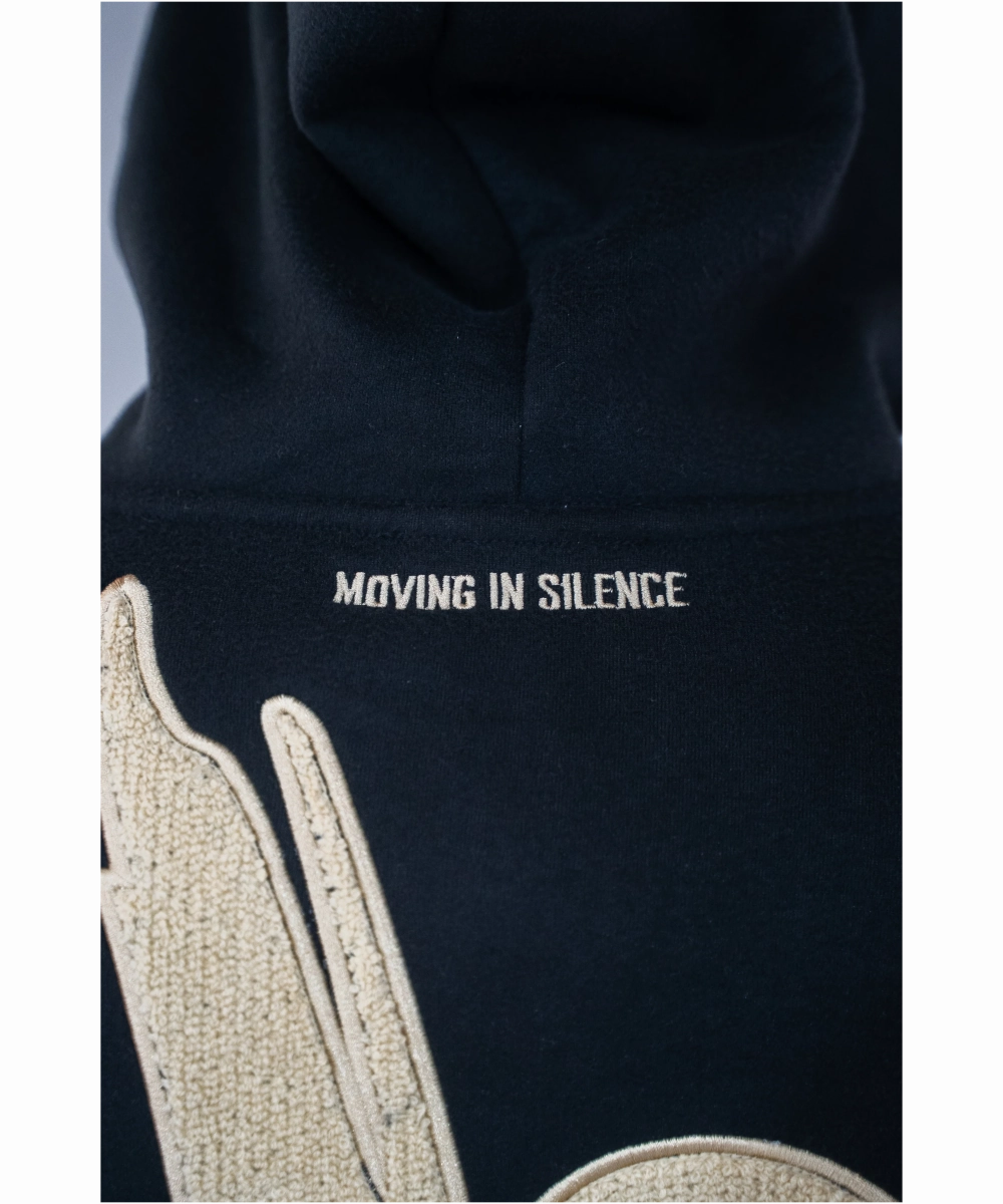 UNDRGROUND ??Moving In Silence??Hoodie (Black/Tan Hoodie) Shine Fit HighDensityWeave