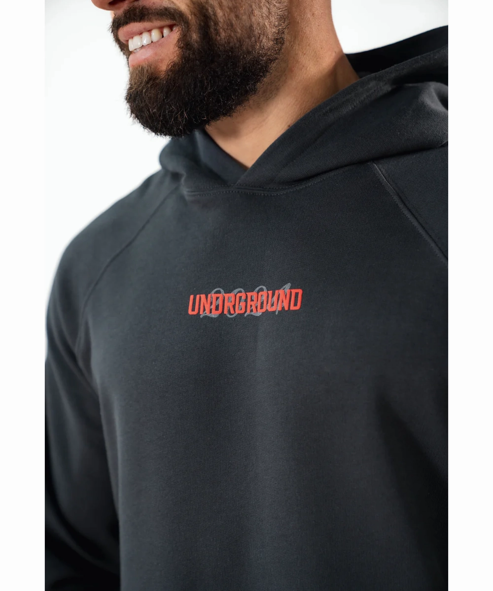 UNDRGROUND Against All Odds Hoodie (Charcoal) AntibacterialFinish