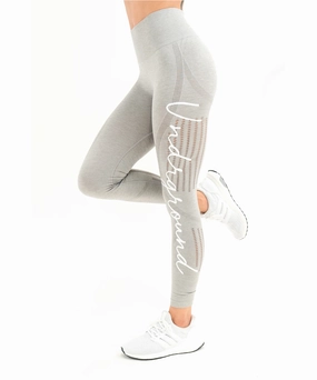 UNDRGROUND Booty Shaper Tights (Light Grey) MoistureManagementSystem