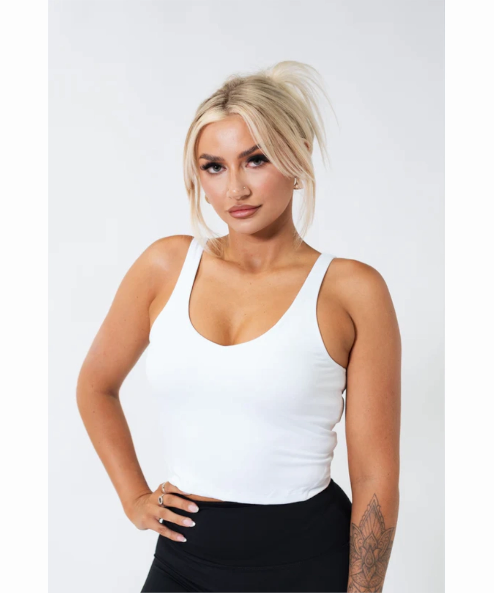 UNDRGROUND Buttery Scoop Singlet (White) Screen Core
